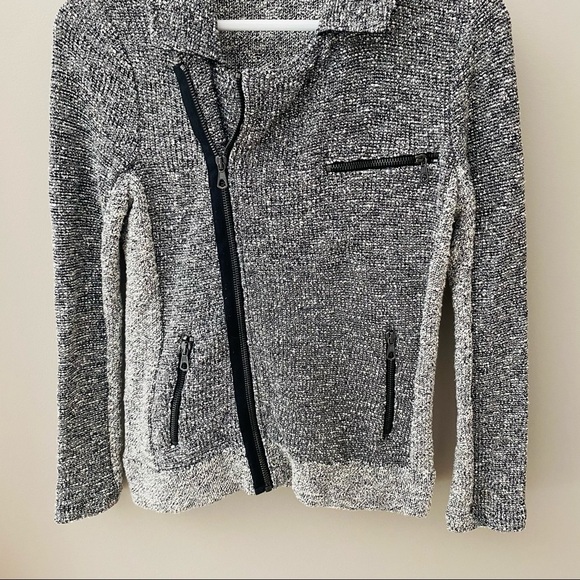 Rag & Bone Hart Moto Sweater Jacket Sz Small - Picture 3 of 9